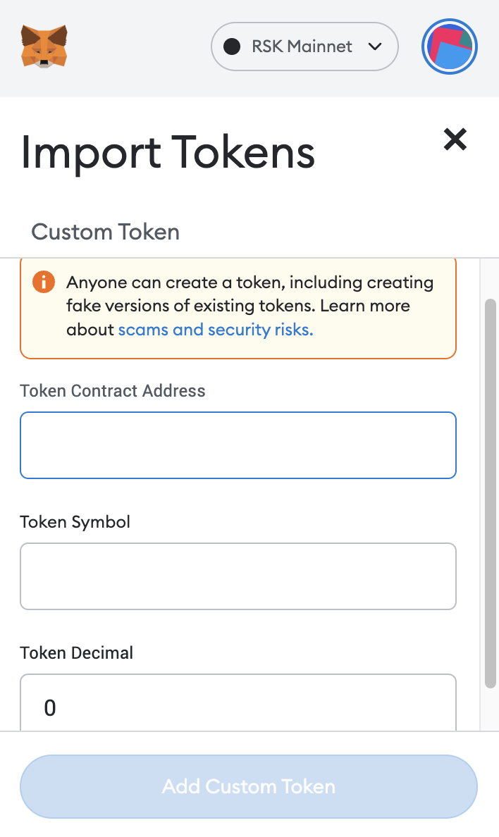 Importing custom tokens 2